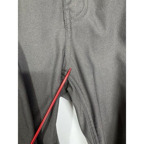 Prana Alana Pants Womens 0 Dark Gray Roll Up Snap Hem Straight Leg Quick Dry - Picture 8 of 12